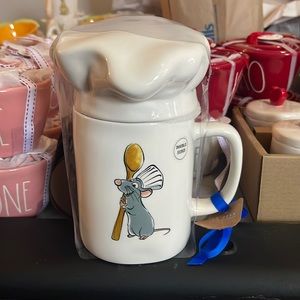 Rae Dunn ratatouille mug, with chef hat topper